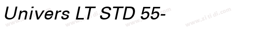 Univers LT STD 55字体转换